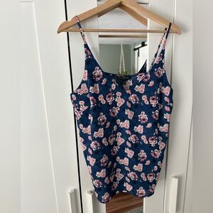 Banana Republic Navy Floral Camisole